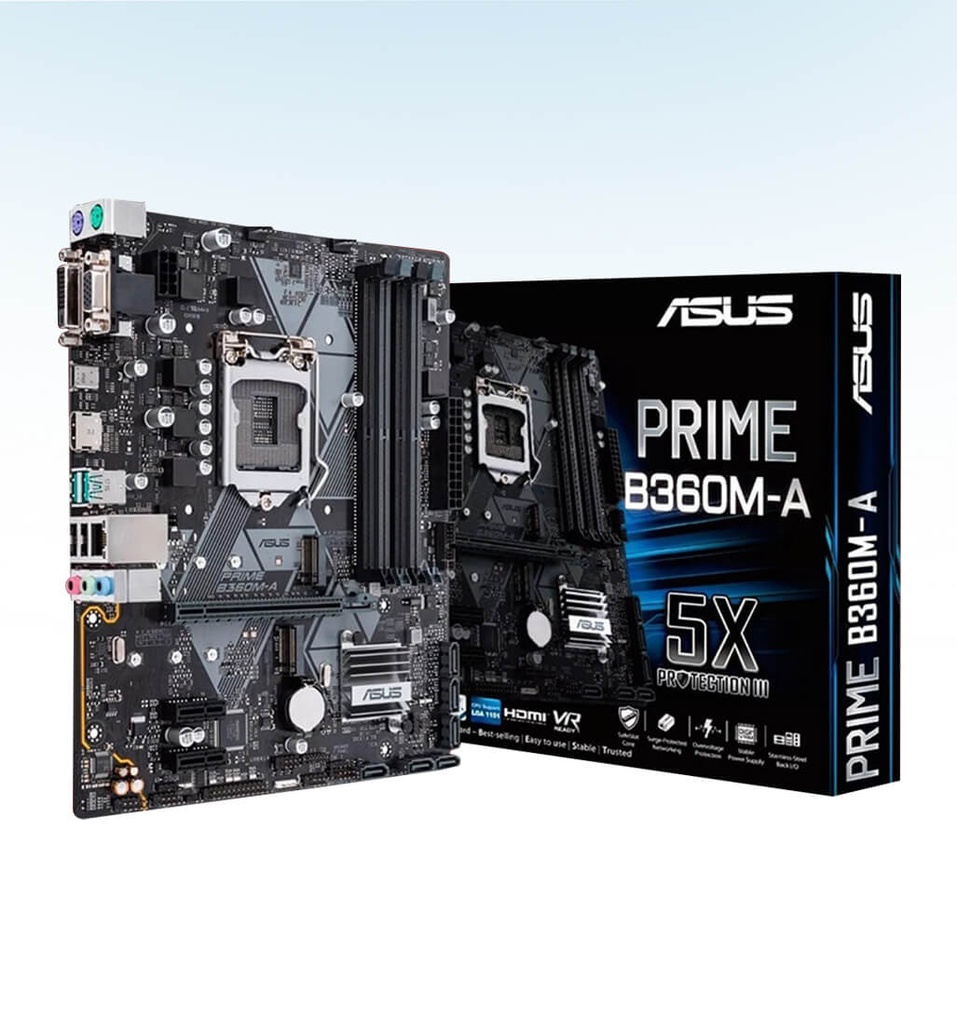 Tarjeta Madre Asus Prime B360M-A Gaming LGA1151 Micro ATX