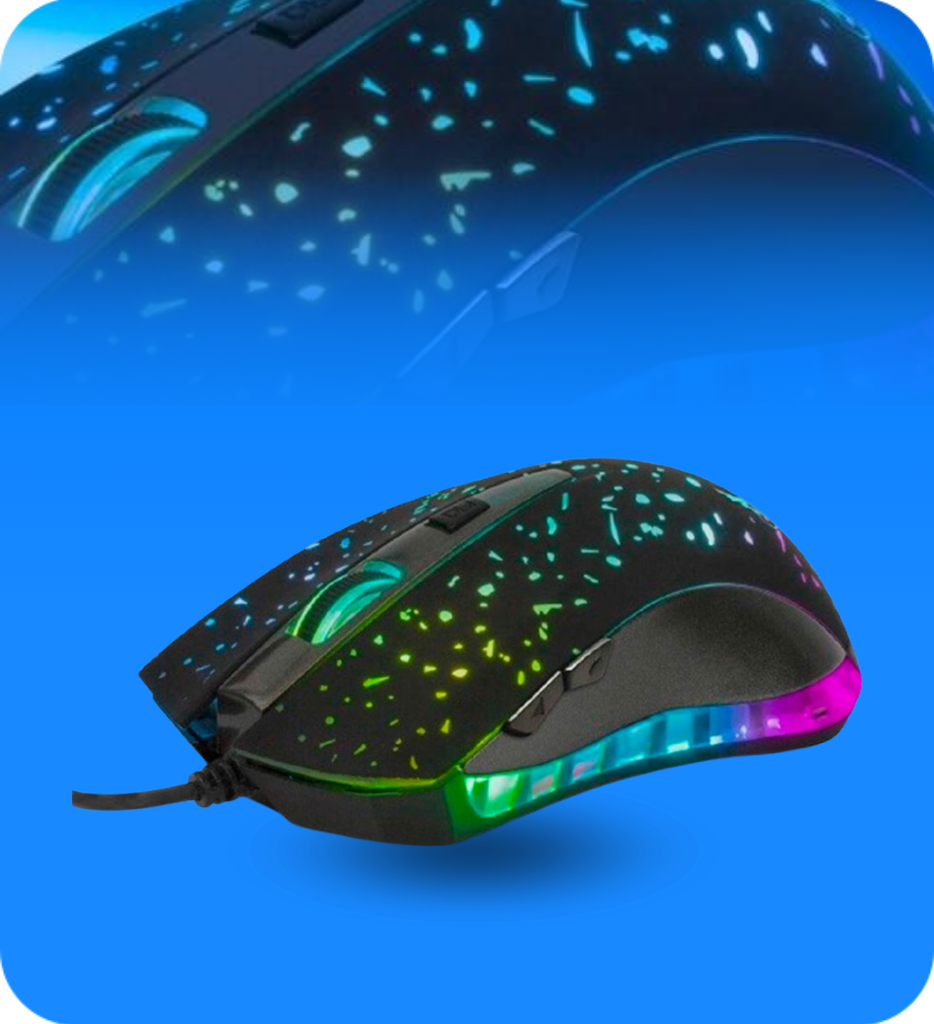 MOUSE GAMING XTM-410 6 BOTONES USB 2400DPI NEGRO XTECH