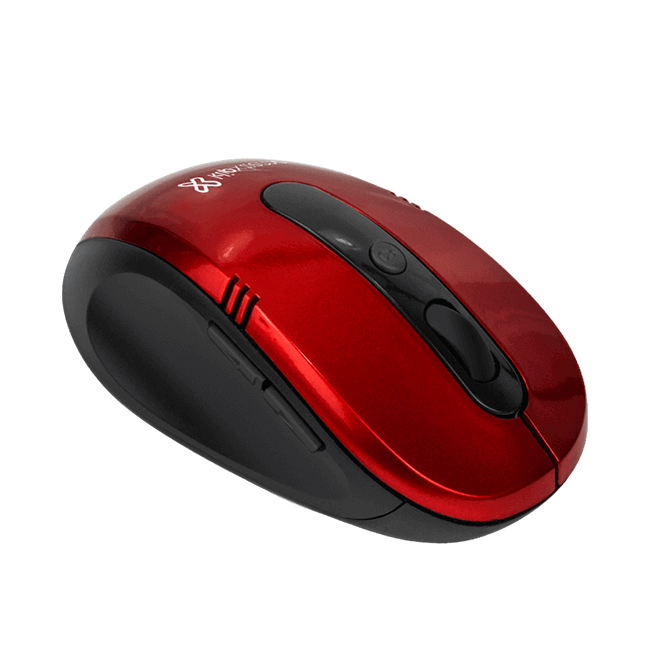MOUSE KMW-330RD 6 BOTONES INALAMBRICO  ROJO KLIP XTREME