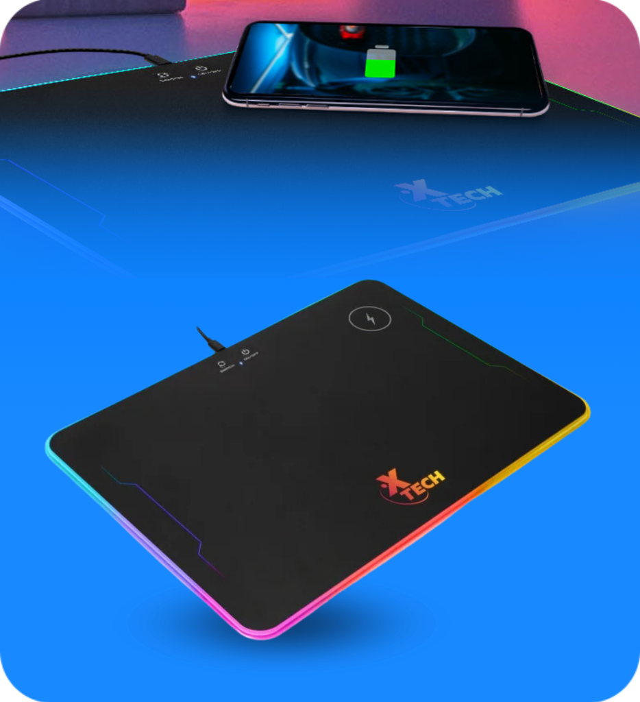 MOUSE PAD GAMING XTA-201 SPECTRUM RGB CON CARGADOR INALAMBRICO XTECH