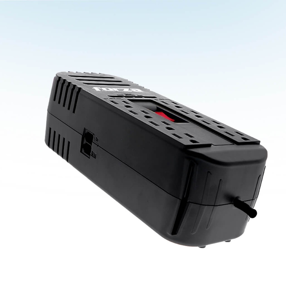 Regulador de Voltaje Forza FVR-2201 8 Tomas 2200VA-1100W 115V Color Negro