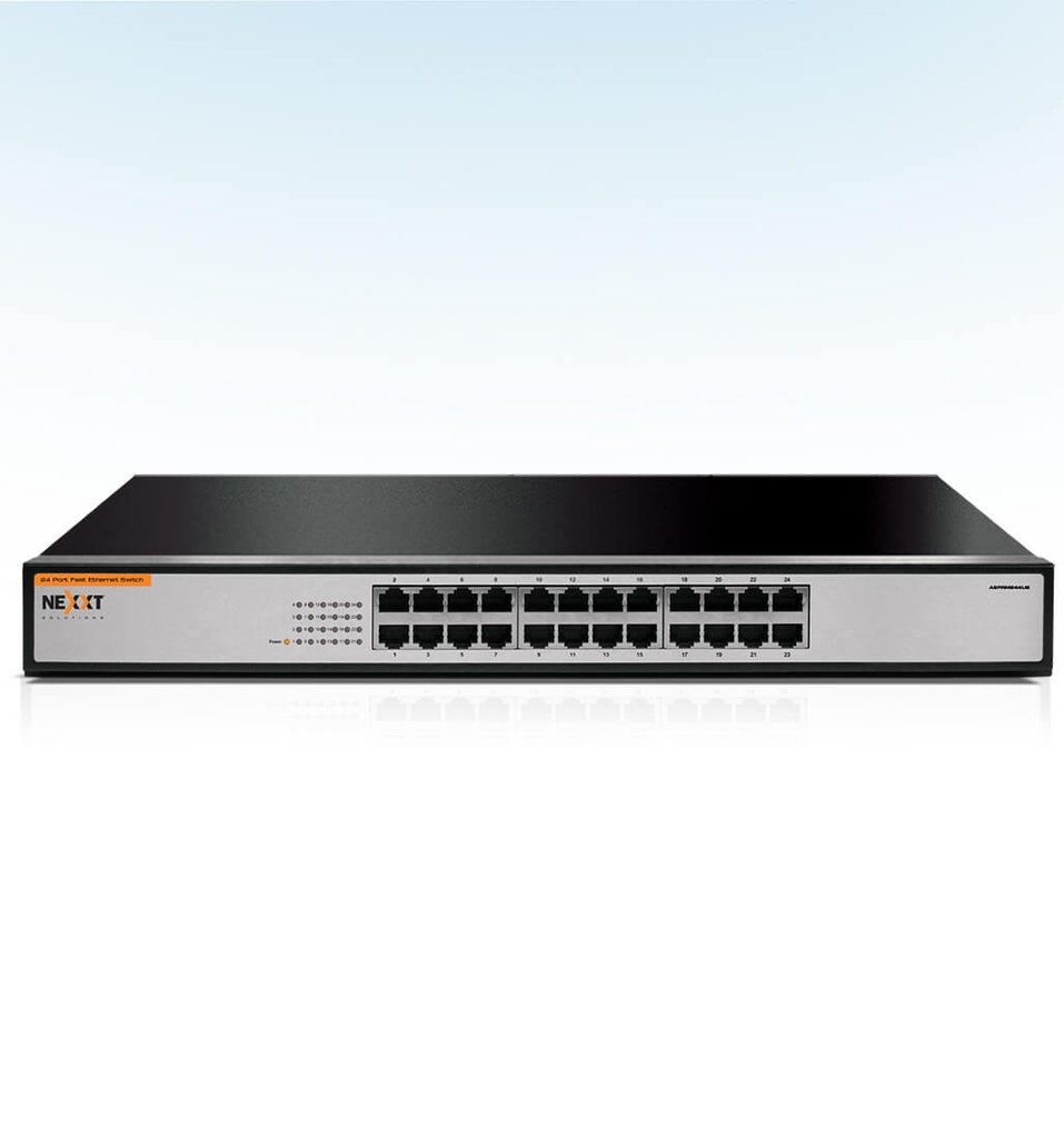 SWITCH NAXOS 2400R 24 PUERTOS 10/100 110/220V NEXXT