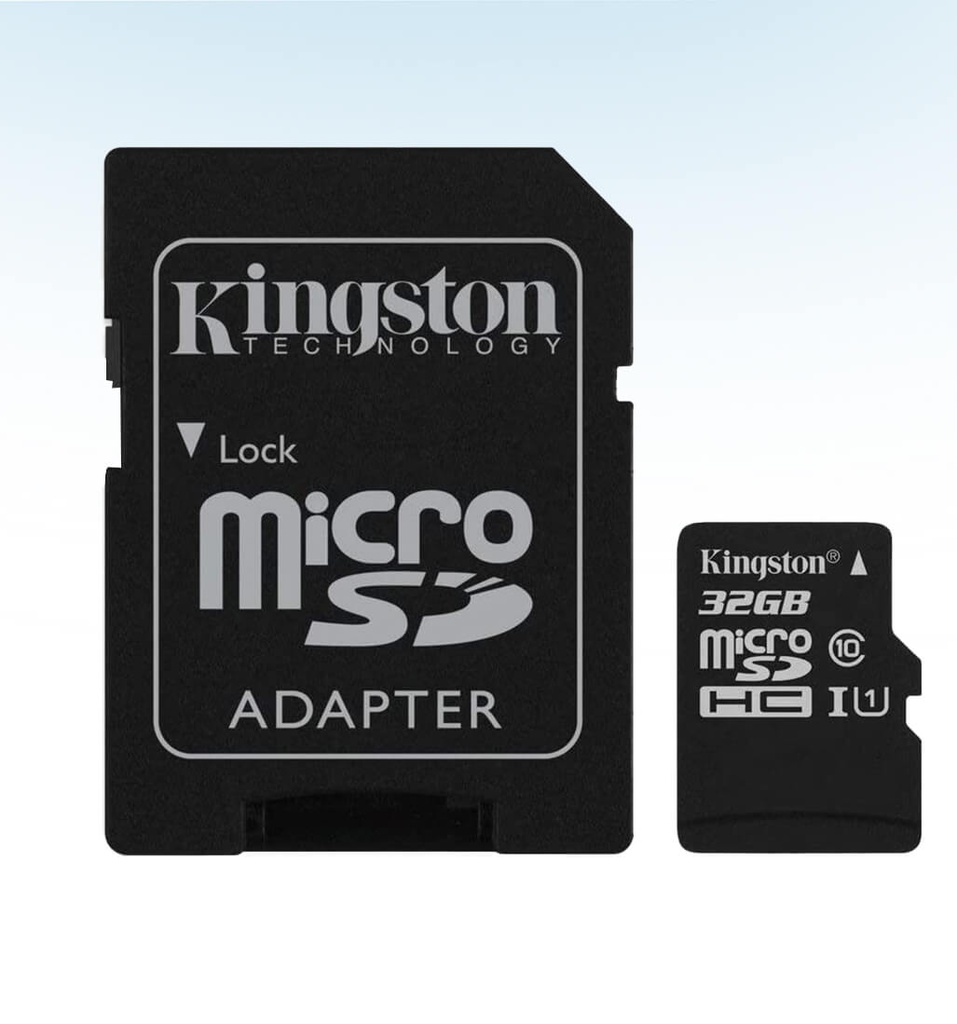 TARJETA MICROSD 32GB MICROSDHC CANVAS SELECT 80R CL10 UHS-I Card ADAPTADOR SD KINGSTON