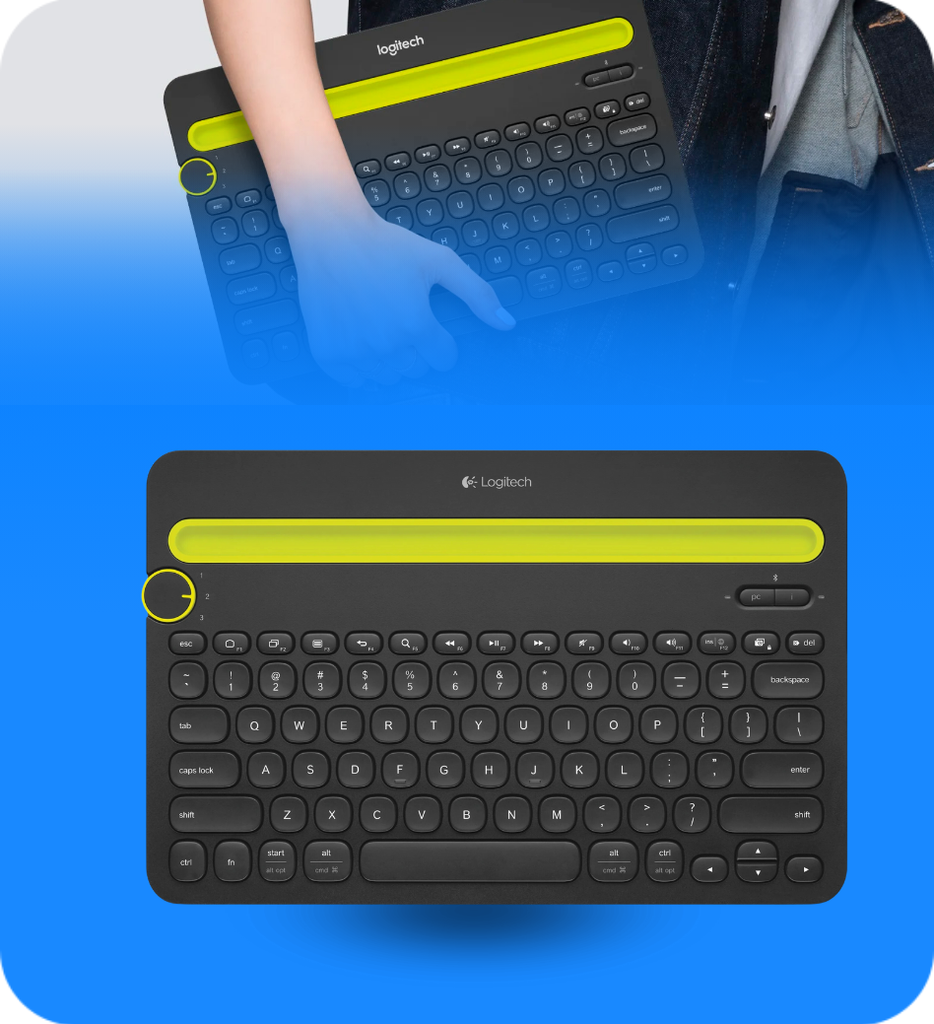TECLADOS PARA CELULAR K480 BLUETOOTH MULTI DISPOSITIVOS ESPAÑOL LOGITECH