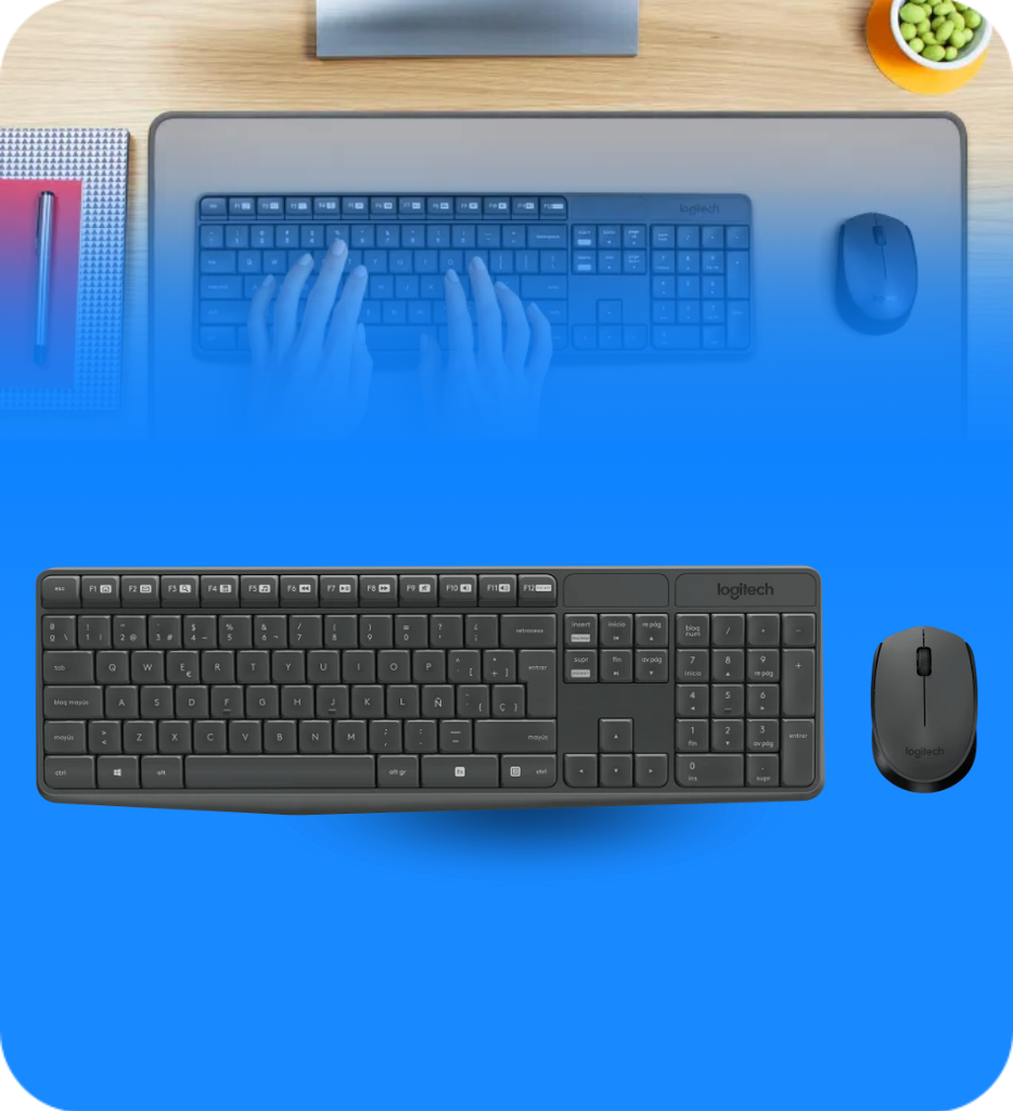TECLADO Y MOUSE INALAMBRICO MK235 LOGITECH