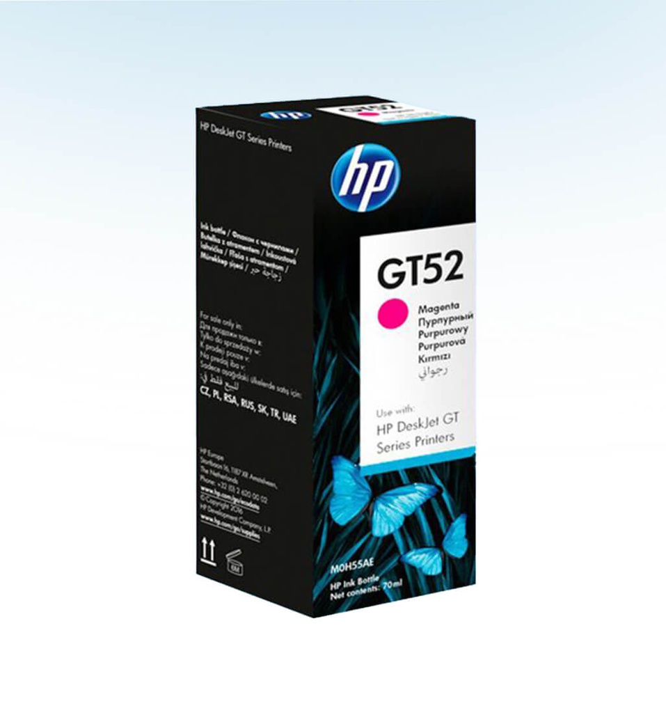 Tinta Para Impresora HP  M0H55AL GT52 Color Magenta