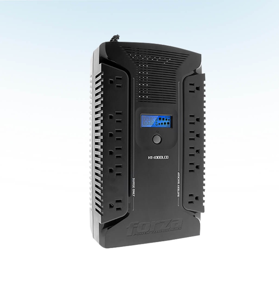 UPS HT-1000LCD 1000VA/500W 120V 12 TOMAS 2 USB 50/60HZ FORZA