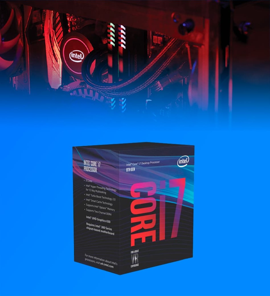 PROCESADOR CORE I7 3.2GHZ (I7-8700) LGA1151 6 NUCLEOS 12 HILOS INTEL