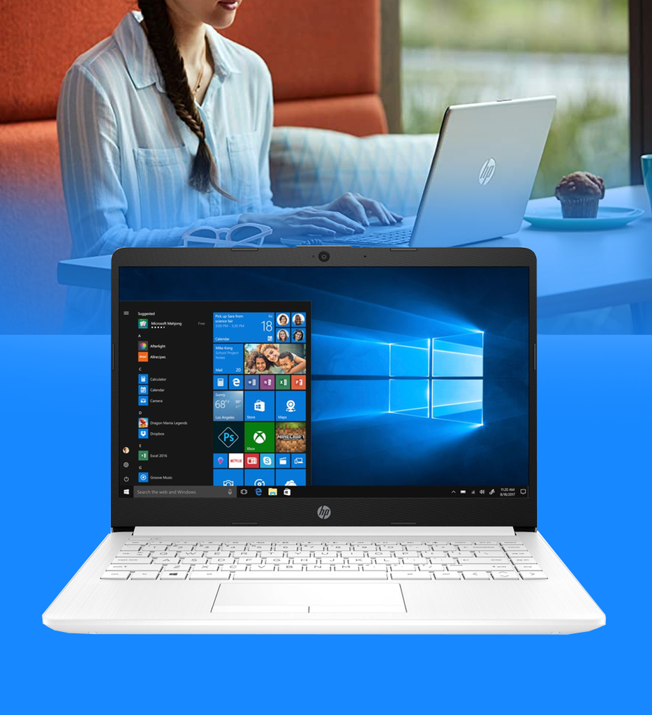 LAPTOP HP 14-DK1022 AMD RYZEN 3 3250U 2.6GHZ 128GB SSD 4GB RAM 14" 1366X768 BT WIN10 COLOR PLATEADO SEMINUEVO