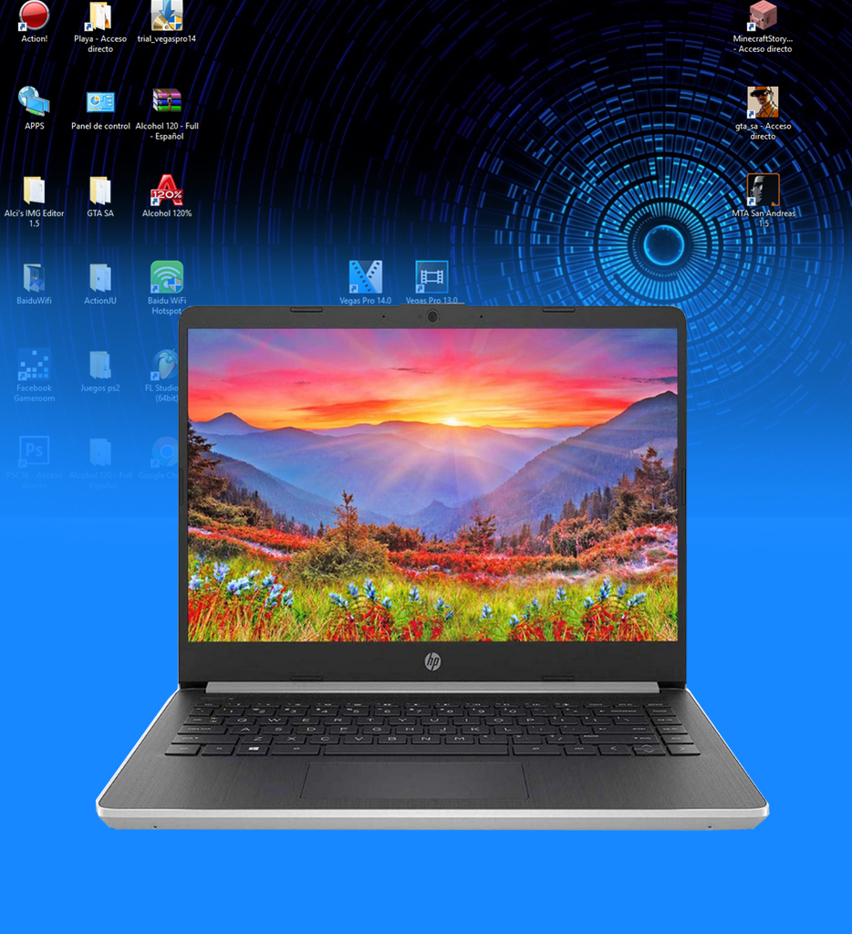 LAPTOP HP 14-DQ1038 CORE I3-1005G1 1.2GHZ 128GB SSD 4GB RAM 14" 1366X768 BT WIN10 COLOR ORO PALIDO