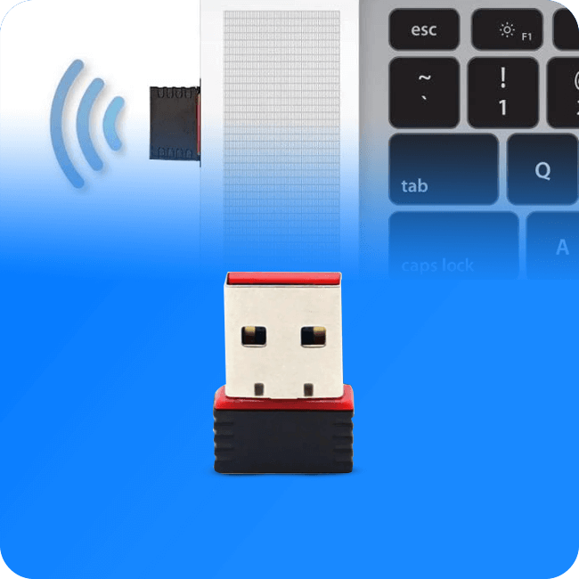 Adaptador Wi-Fi Qr 802.IIN Usb 2.0 150/Mbps