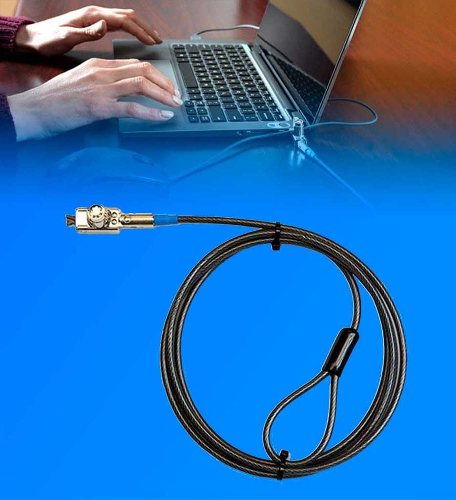 KIT DE BLOQUEO PARA PORTATILES DELL TZ04T COLOR PLATA