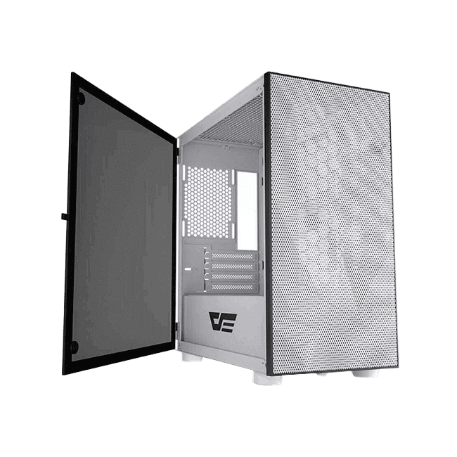 CASE DARKFLASH DLM21 MESH M-ATX MEDIA TORRE COLOR BLANCO
