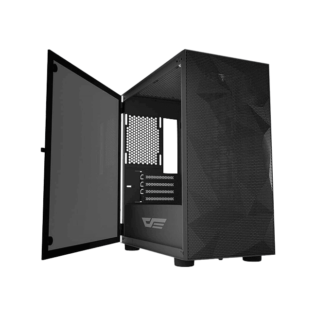 CASE DARKFLASH DLM21 MESH M-ATX MEDIA TORRE COLOR NEGRO