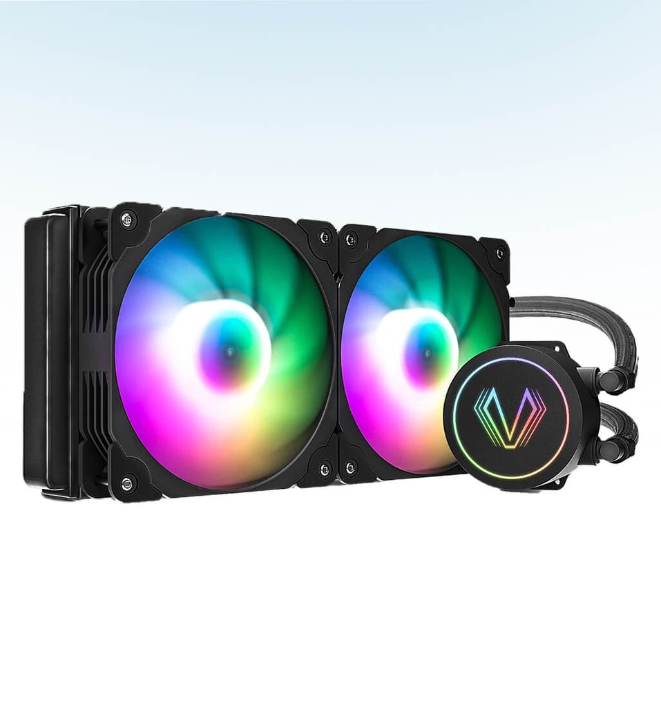 DISIPADOR ENFRIAMIENTO LIQUIDO VETROO ARGB MB 240MM AIO COLOR NEGRO