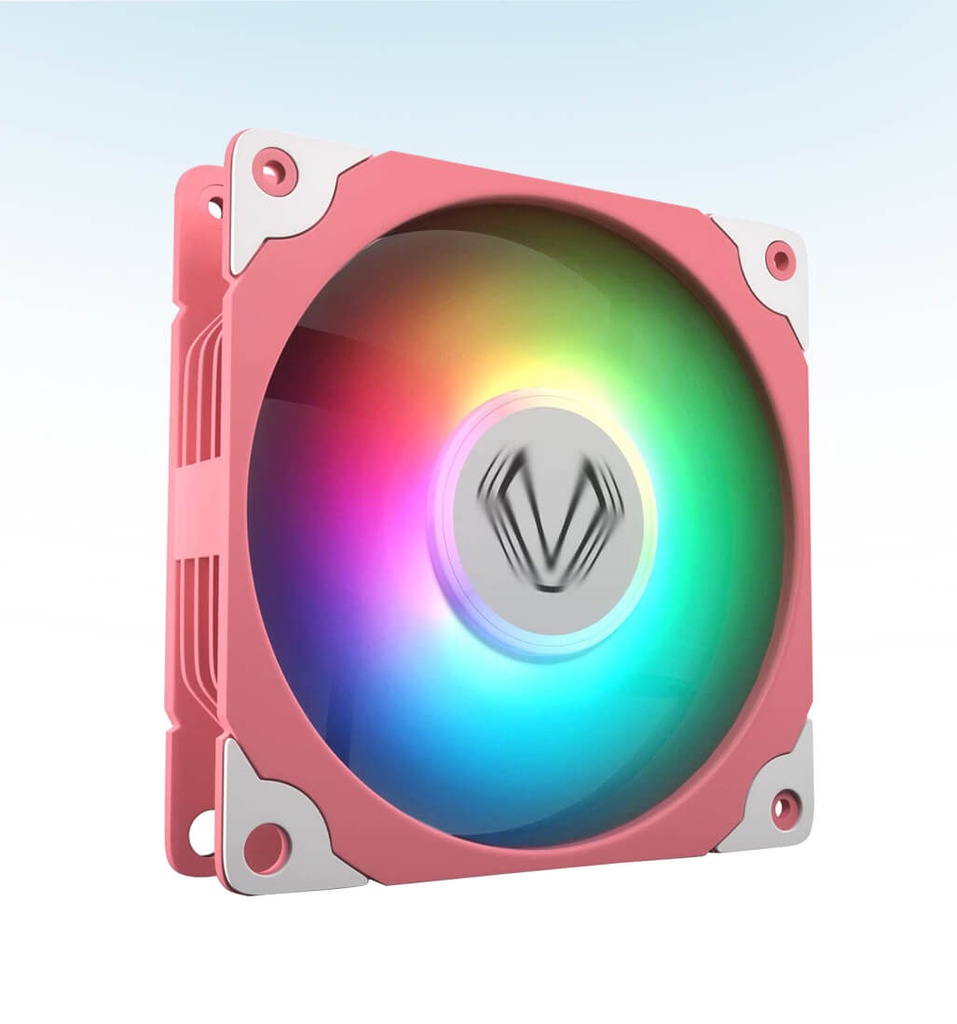 VENTILADOR PARA PROCESADOR VETROO SAKURA SA120 ARGB 120MM COLOR ROSADO