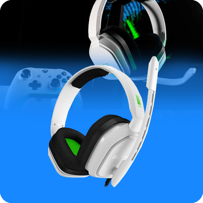 HEADSET GAMING ASTRO A10 CON MICROFONO PARA XBOX ONE / S / X  COLOR BLANCO CON VERDE
