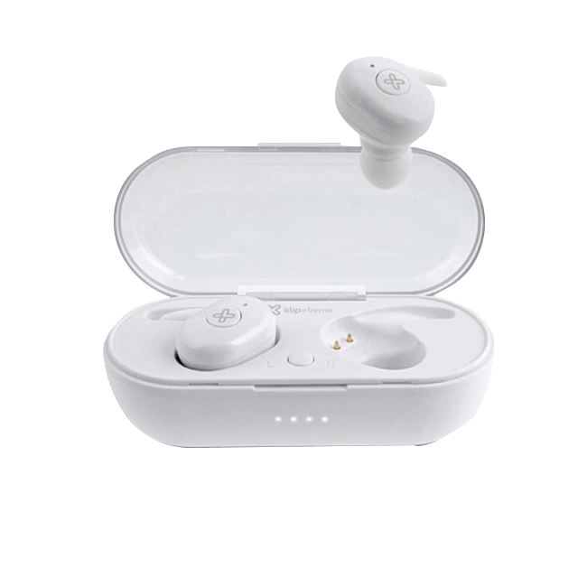 AUDIFONOS KLIP XTREME KHS-706WH INALAMBRICOS CON ESTUCHE COLOR BLANCO