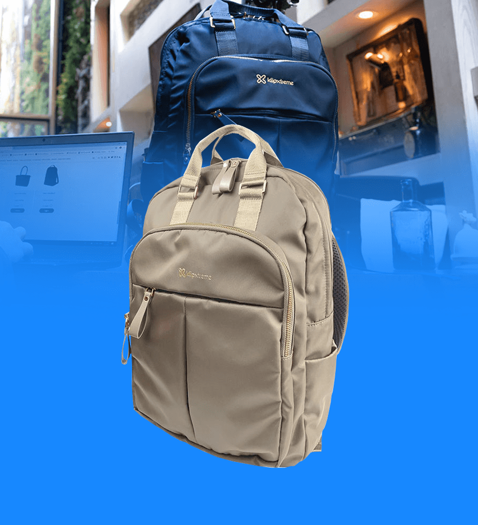 MOCHILA KLIP XTREME KNB-468KH 15.6" COLOR CAQUI