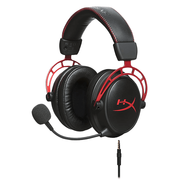 HEADSET GAMING HYPERX CLOUD ALPHA COLOR NEGRO CON ROJO