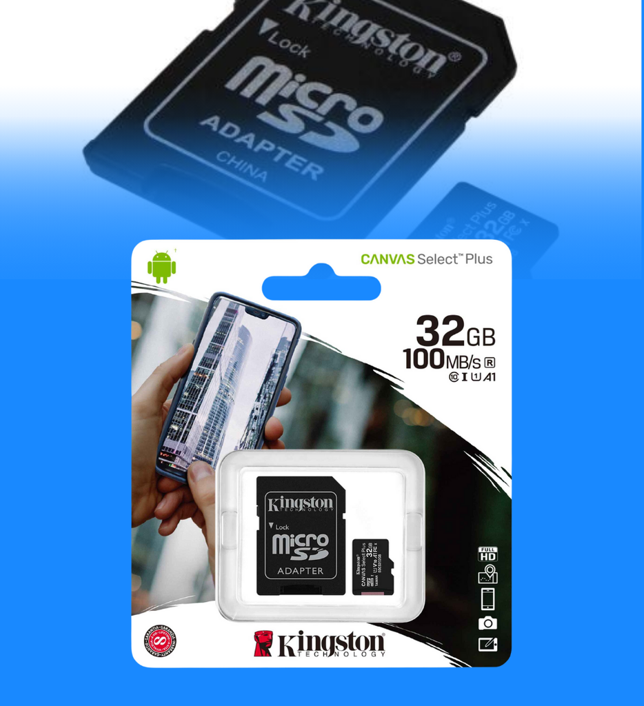 Tarjeta MicroSD Kingston SDCS2/32GB Micsdhc Canvas Select Plus 100R A1 C10 32GB