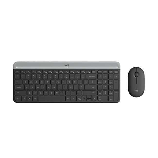 TECLADO Y MOUSE LOGITECH MK470 INALAMBRICO SLIM ESPAÑOL 2.4GHZ