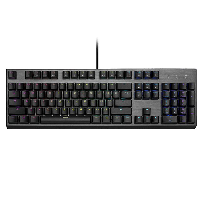 TECLADO GAMING COOLER MASTER LAYOUT COLOR CAFÉ
