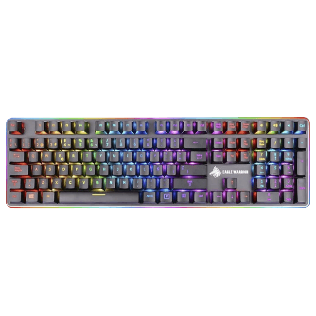 TECLADO GAMING EAGLE WARRIOR MECANICO STREAM 
