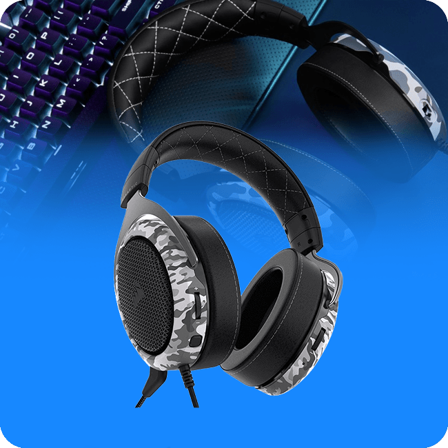 HEADSET GAMING CORSAIR HS60 HAPTIC 