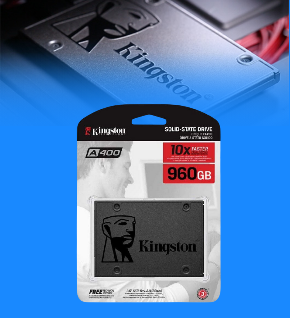Disco Solido Interno Kingston A400 SA400S37/960G 960GB SATA3 2.5 7MM