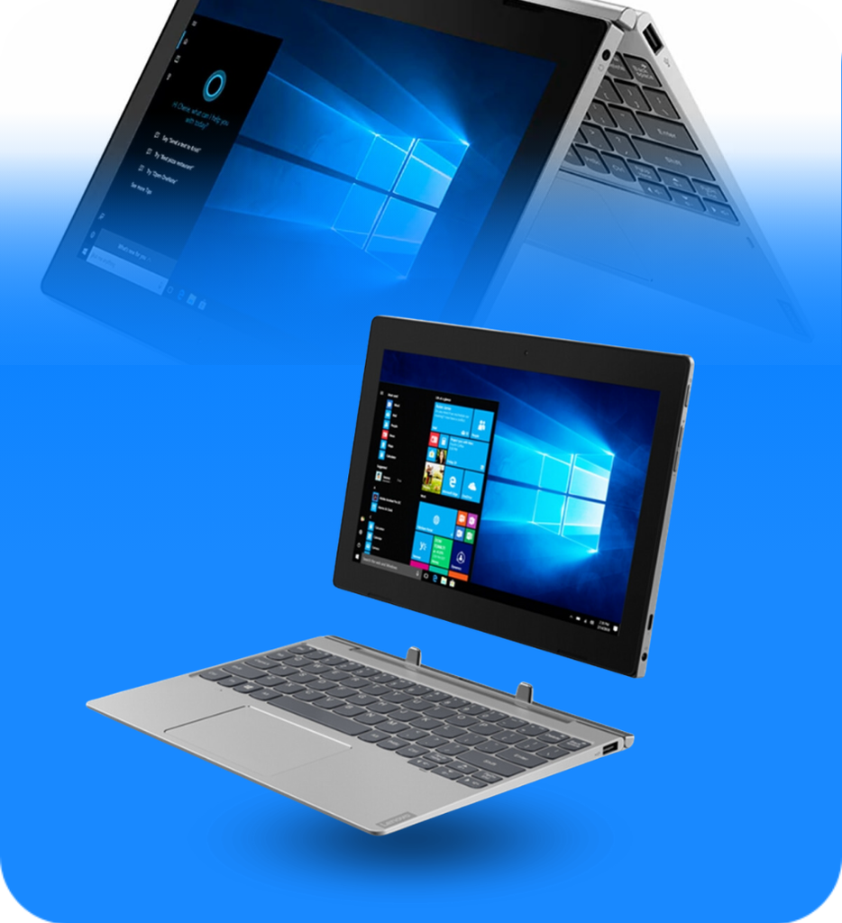 LAPTOP LENOVO IDEAPAD D330-10IGL 2 EN 1 CELERON N4020 4GB RAM 64GB EMMC W10 PRO