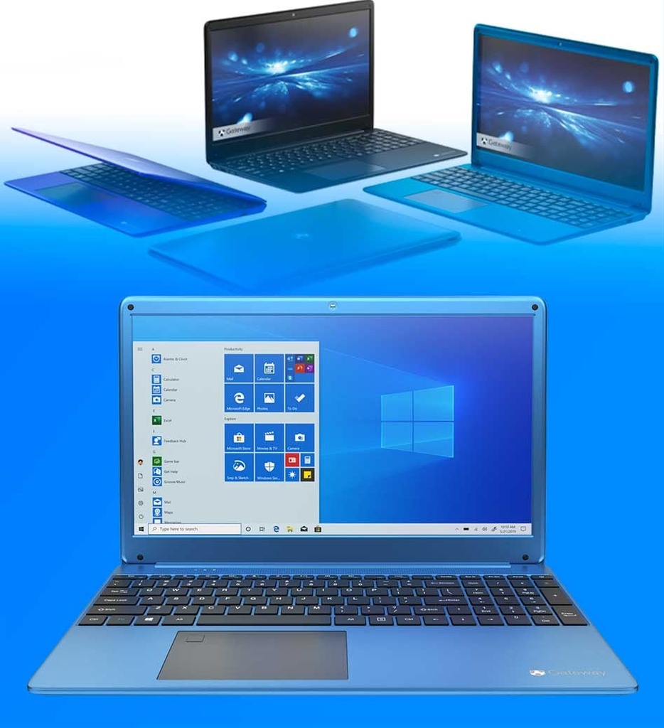 Laptop Gateway GWTN156 AMD Ryzen 5 3450U 256GB SSD 8GB RAM 15.6" 1920x1080 WIN10 Color Azul