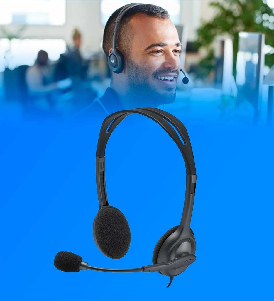 Headset Logitech H111 Stereo 3.5mm