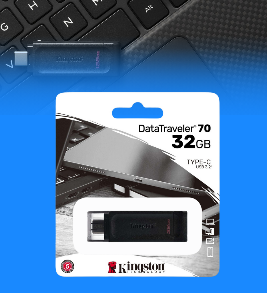 Memoria USB Kingston DT70/32GB 3.2 Gen Type C