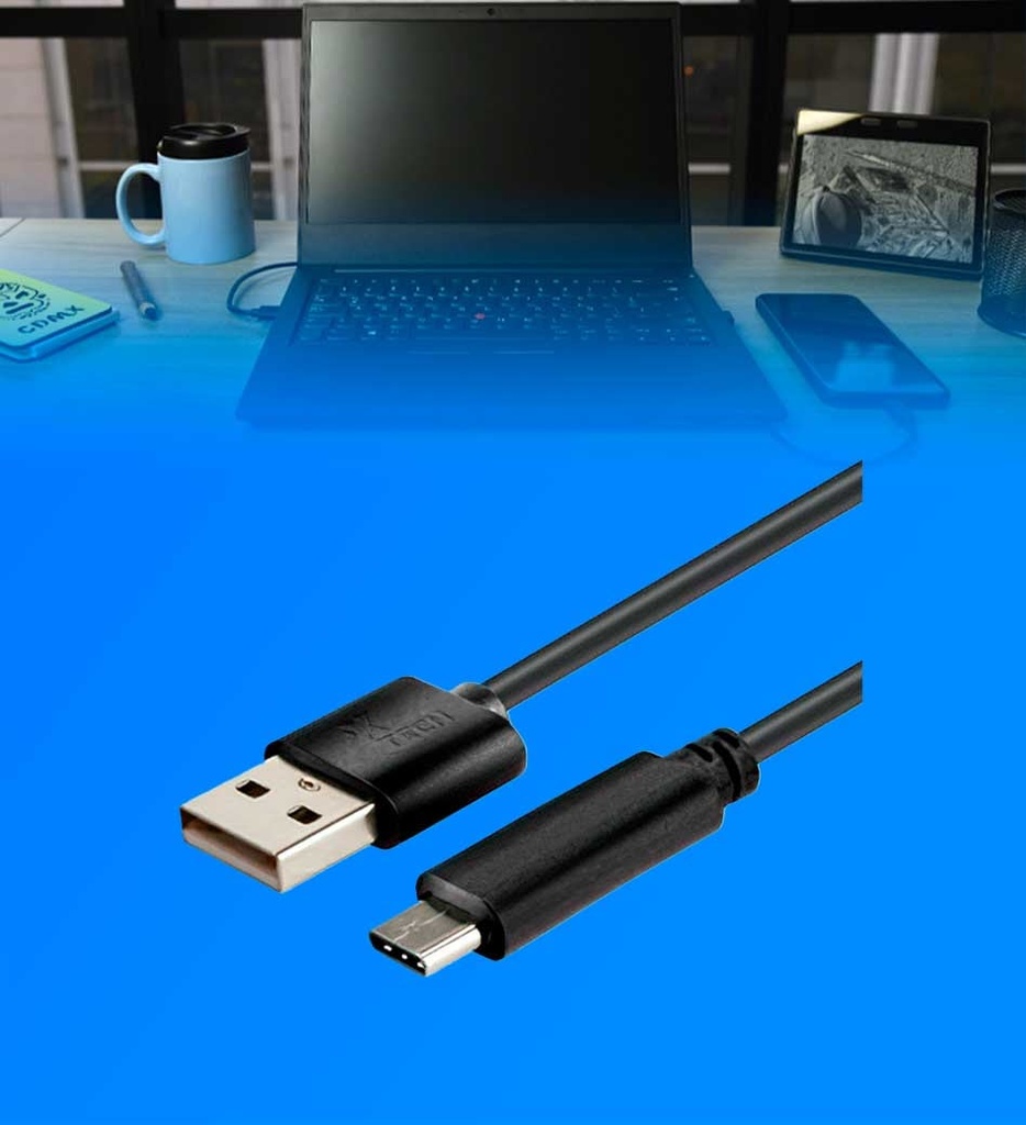 Cable Xtech XTC-510 USB tipo C Macho a USB 2.0A Macho 6 Pies