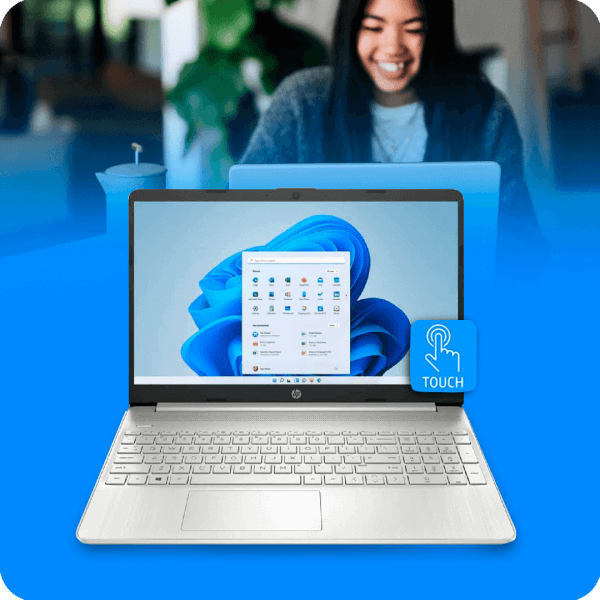 Laptop HP 15-DY2089 Core i7-1165G7 256GB SSD 12GB RAM 15.6" 1920x1080 TOUCHSCREEN W11 S Color Plateado