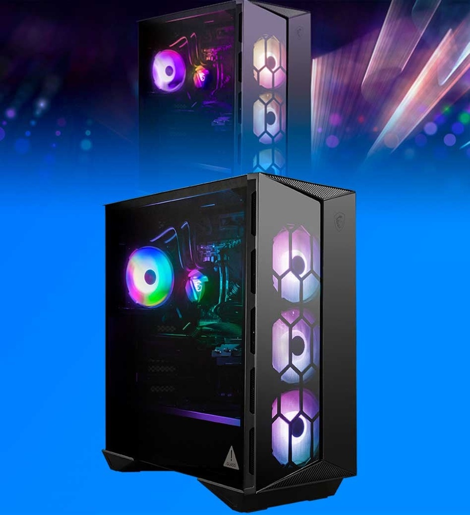 CPU MSI Aegis R 10SD-053US GAMING Desktop Core i7-10700F 1TB SSD 16GB RAM BT WiFi W10 NVIDIA RTX 2070 Seminuevo