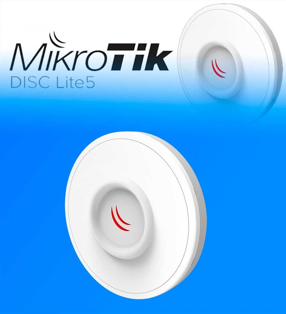 Punto de Acceso MikroTik Inalambrico RBDISC-5ND Wi-Fi 5GHz DISC Lite5