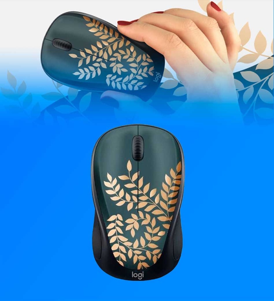 Mouse Logitech M317c Inalambrico 2.4GHz Nano Receptor Golden Garden