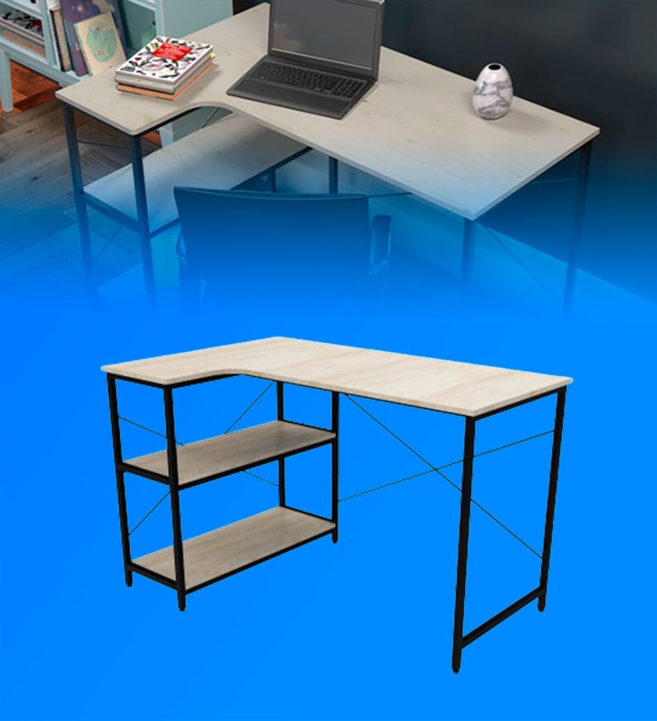 Escritorio Xtech XTF-CD186 Con Gavetas Forma L