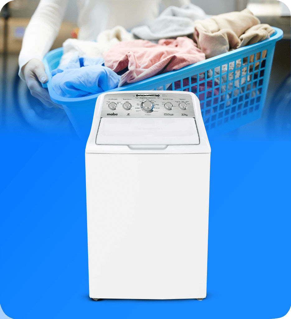 Lavadora Mabe LMA72215CBAB0 Automatica 48 Libras Color Blanco