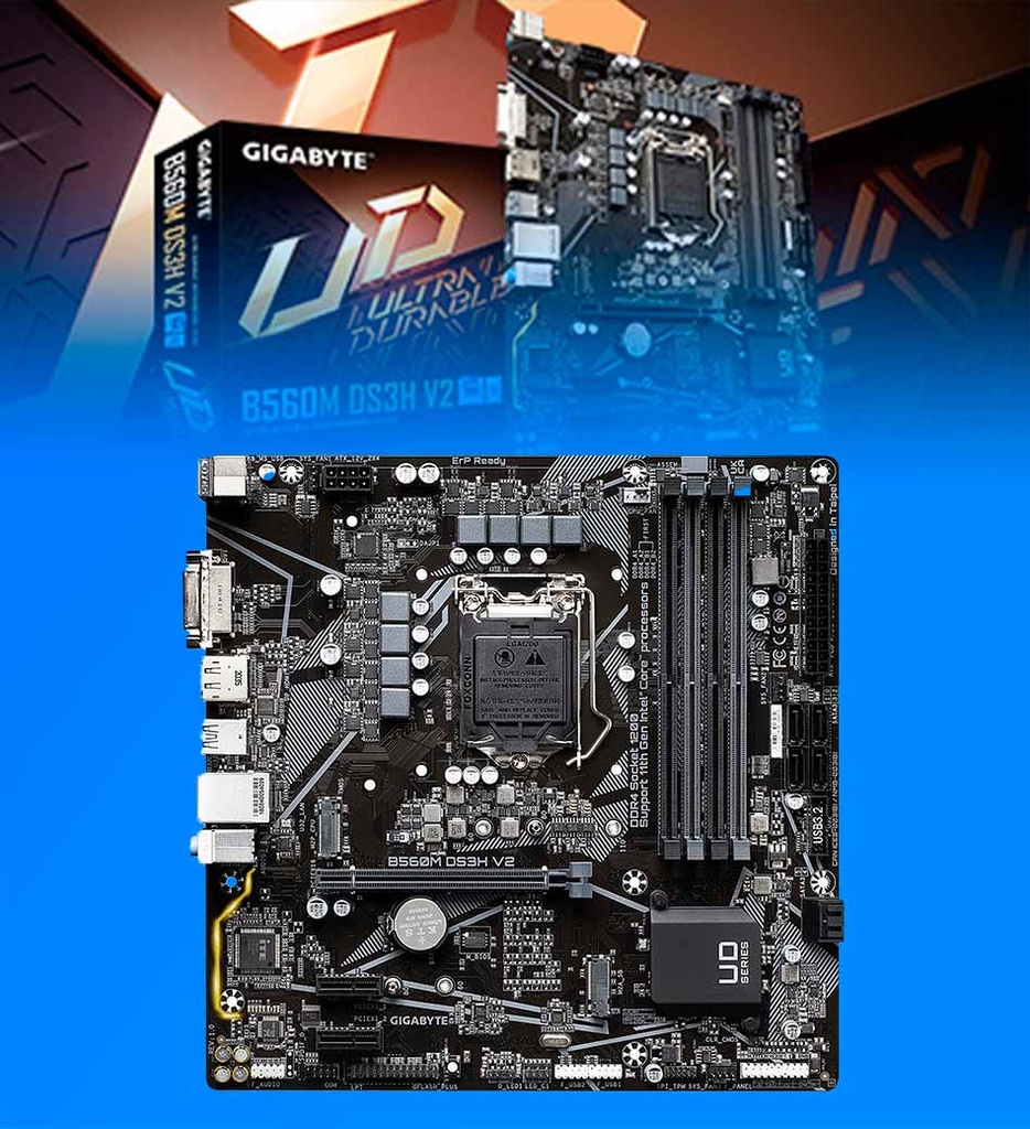 Tarjeta Madre Gigabyte B560M DS3H V2 Intel