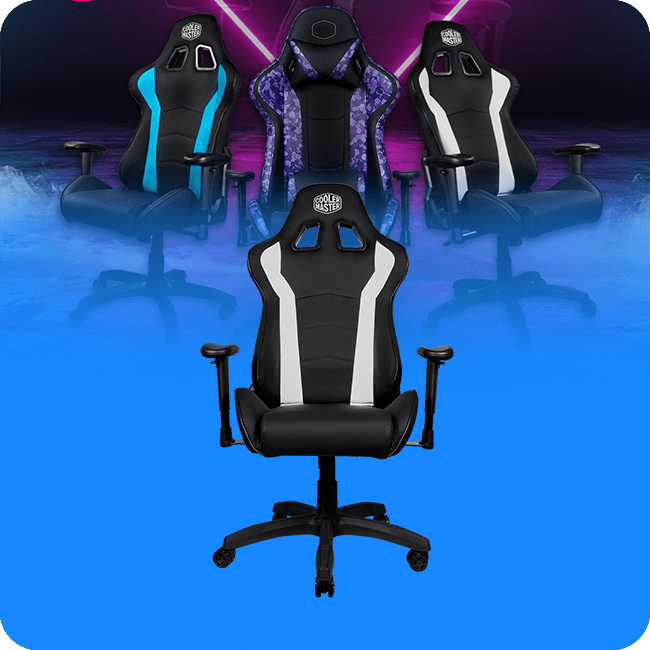 Silla Gaming Cooler Master Caliber R1 Color Blanco