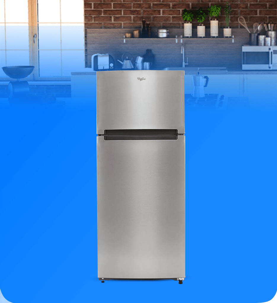 Refrigerador Whirlpool Top Mount 18P³ Puerta Reversible Color Gris