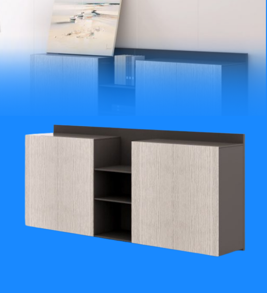 Gabinete Mediano Beiia-WJG Color Madera con Gris