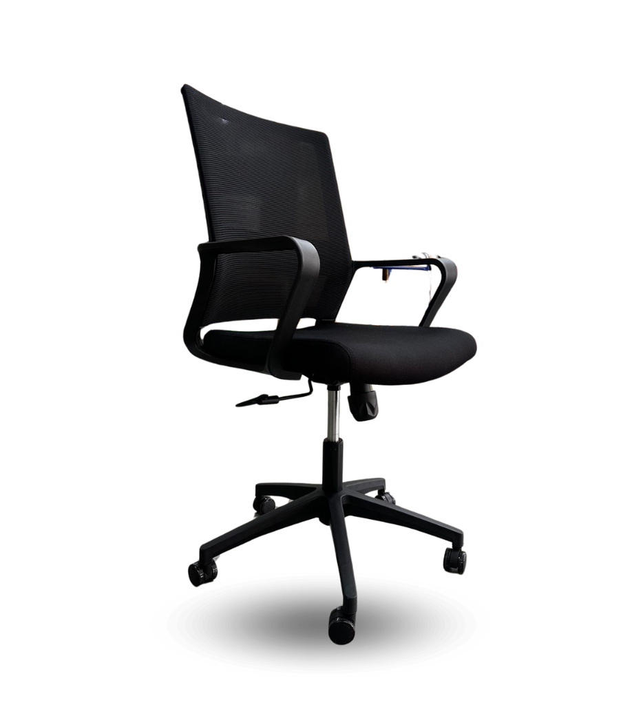 Silla de Oficina MG-WB-019-B1-BK MGK4007 De Mesh y Tela Con Respaldo Color Negro