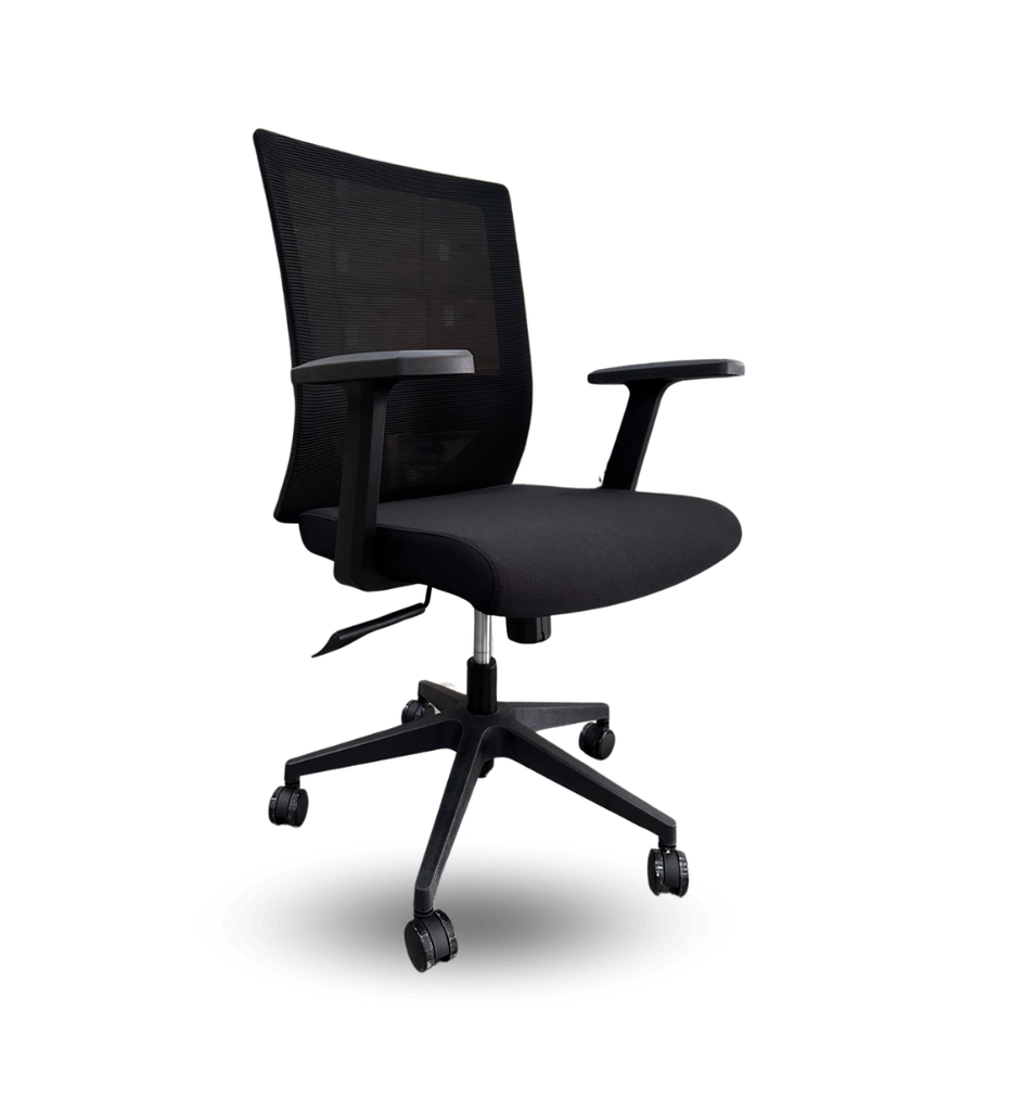 Silla de Oficina MG-WB-020-B1-BK MGK4007 De Tela Con Respaldo Color Negro