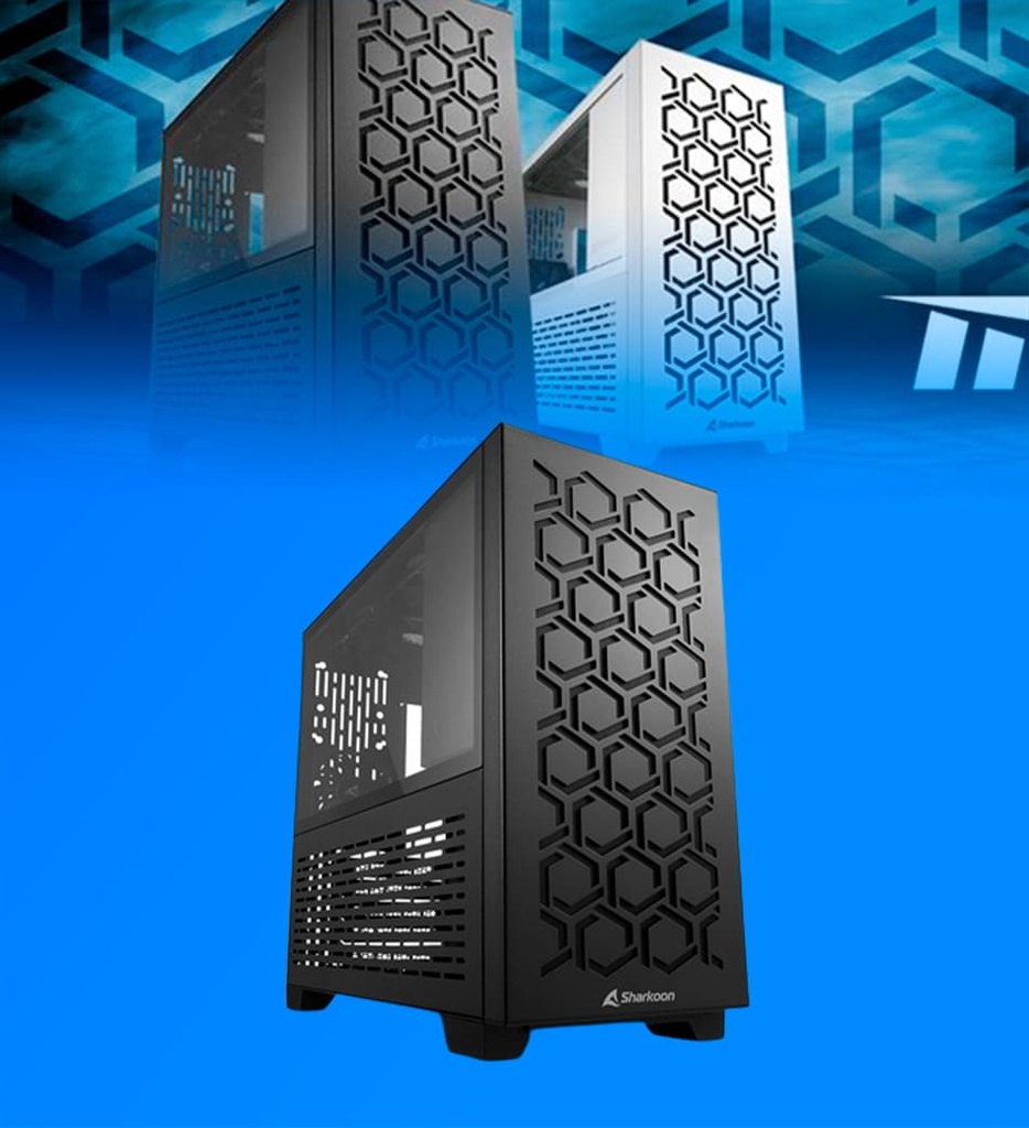 Case Sharkoon Ms-Y1000 Bk Matx Color Negro 4044951035076