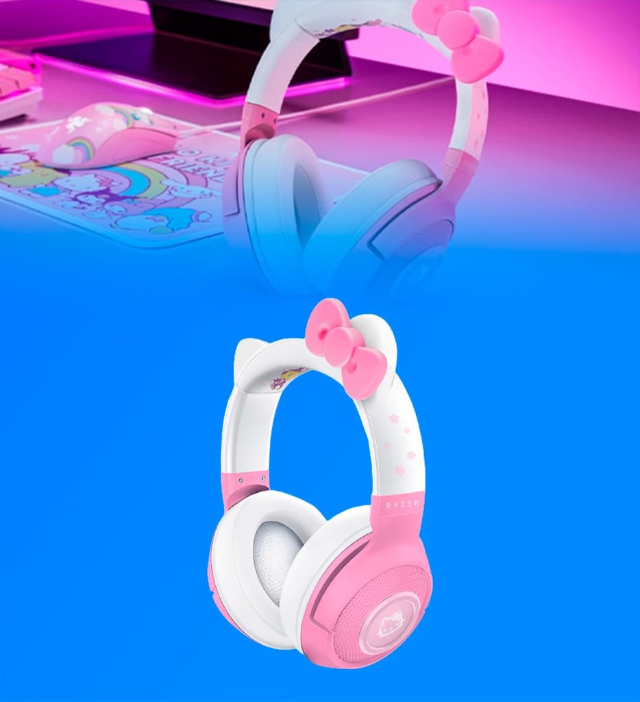 Headset Gamer Razer Kraken Inalambrico Bt Hello Kitty And Friends RZ04-03520300-R3M1
