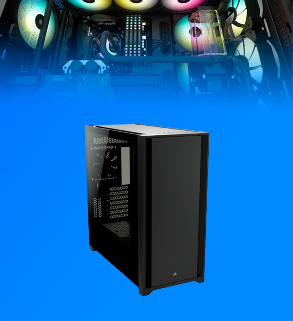 Case Gamer Corsair 5000D Vidrio Templado Media Torre ATX Color Negro CC-9011208-WW